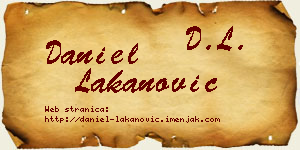Daniel Lakanović vizit kartica